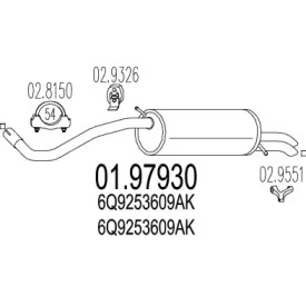 Амортизатор MTS 01.97930