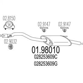 Амортизатор MTS 01.98010