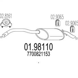 Амортизатор MTS 01.98110