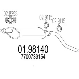 Амортизатор MTS 01.98140