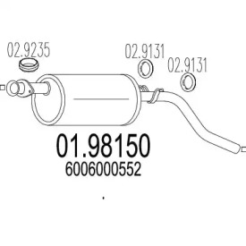 Амортизатор MTS 01.98150