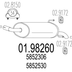 Амортизатор MTS 01.98260