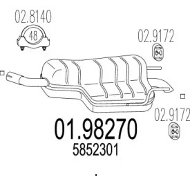 Амортизатор MTS 01.98270