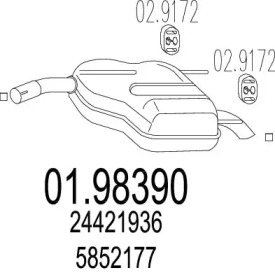 Амортизатор MTS 01.98390