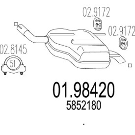 Амортизатор MTS 01.98420