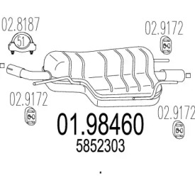 Амортизатор MTS 01.98460