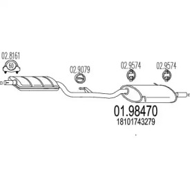 Амортизатор MTS 01.98470