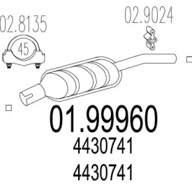 Амортизатор MTS 01.99960