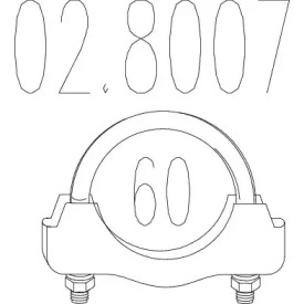 Соединительные элементы трубопровода MTS 02.8007