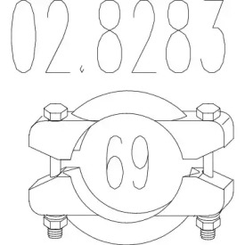 Соединительные элементы трубопровода MTS 02.8283