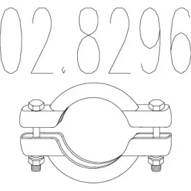 Соединительные элементы трубопровода MTS 02.8296