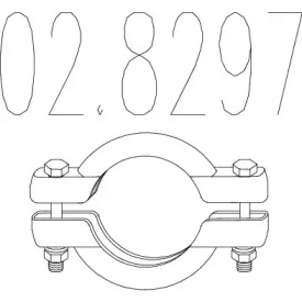 Соединительные элементы трубопровода MTS 02.8297