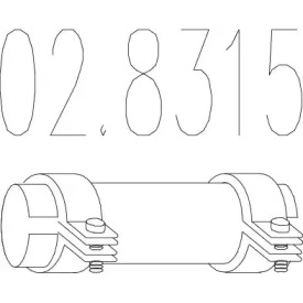 Соединительные элементы трубопровода MTS 02.8315