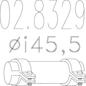 Соединительные элементы трубопровода MTS 02.8329