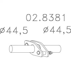 Соединительные элементы трубопровода MTS 02.8381