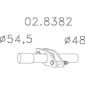 Соединительные элементы трубопровода MTS 02.8382