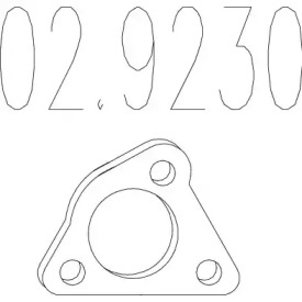 Прокладка, труба выхлопного газа MTS 02.9230