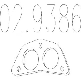 Прокладка, труба выхлопного газа MTS 02.9386