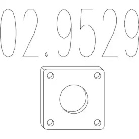 Прокладка, труба выхлопного газа MTS 02.9529