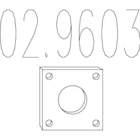 Прокладка, труба выхлопного газа MTS 02.9603