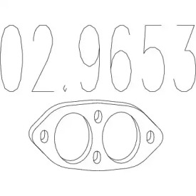 Прокладка, труба выхлопного газа MTS 02.9653