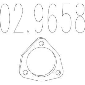 Прокладка, труба выхлопного газа MTS 02.9658