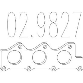 Прокладкa MTS 02.9827