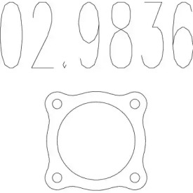 Прокладка, труба выхлопного газа MTS 02.9836
