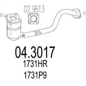 Катализатор MTS 04.3017