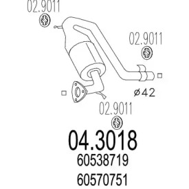 Катализатор MTS 04.3018