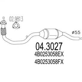 Катализатор MTS 04.3027