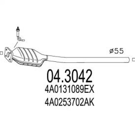 Катализатор MTS 04.3042