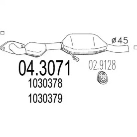 Катализатор MTS 04.3071