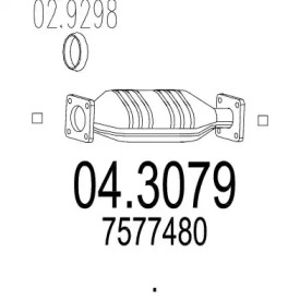 Катализатор MTS 04.3079