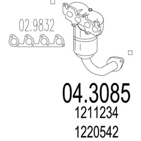 Катализатор MTS 04.3085