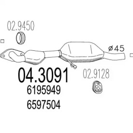 Катализатор MTS 04.3091