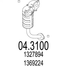 Катализатор MTS 04.3100