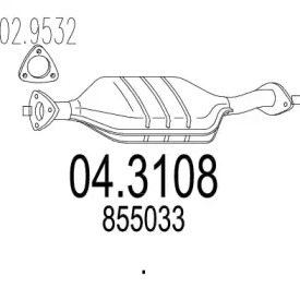 Катализатор MTS 04.3108