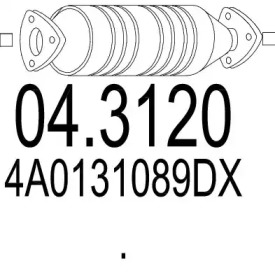 Катализатор MTS 04.3120