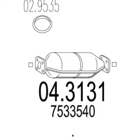 Катализатор MTS 04.3131