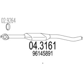 Катализатор MTS 04.3161