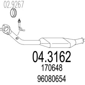 Катализатор MTS 04.3162
