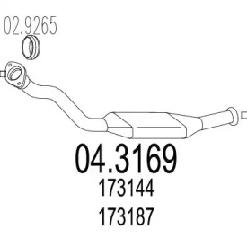 Катализатор MTS 04.3169