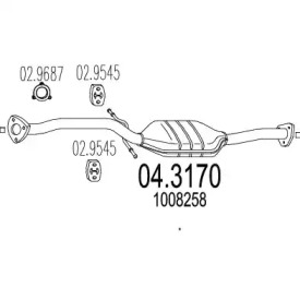 Катализатор MTS 04.3170