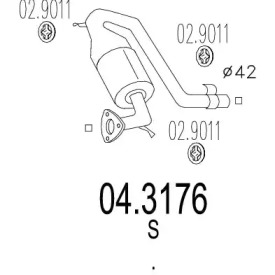 Катализатор MTS 04.3176