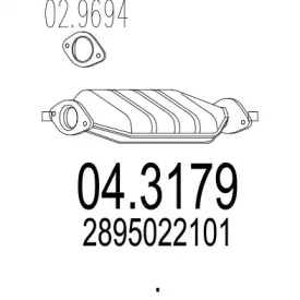 Катализатор MTS 04.3179