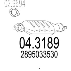 Катализатор MTS 04.3189