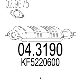 Катализатор MTS 04.3190