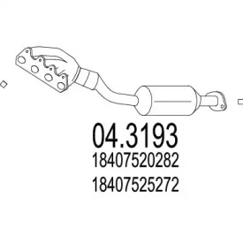 Катализатор MTS 04.3193