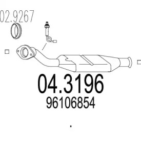 Катализатор MTS 04.3196